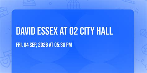 David Essex at O2 City Hall, O2 City Hall, Newcastle Upon Tyne, 4 ...