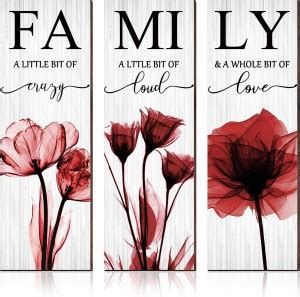 triad basics 4 Pieces Flower Pictures Wall Decor Living Room Hanging ...