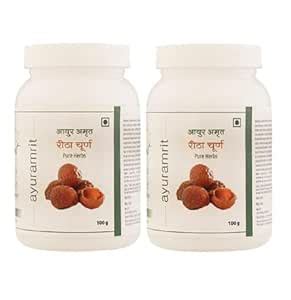 Buy Ayur Amrit Reetha Powder Natural Shampoo For Silky & Smooth Hair ...