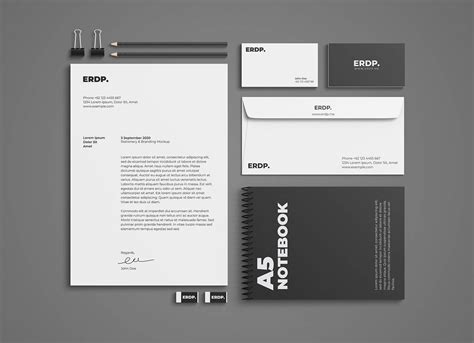 Free Download Stationery Mockup PSD - Good Mockups