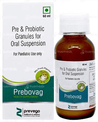 Prebovag Mix Fruit Flavour Dry Syrup 60 Ml - Uses, Side Effects, Dosage ...