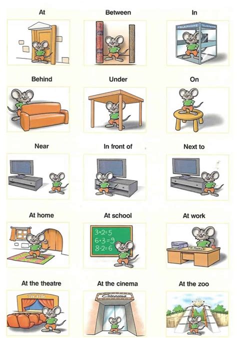 Prepositions of Time, Place and Movement - ESLBUZZ