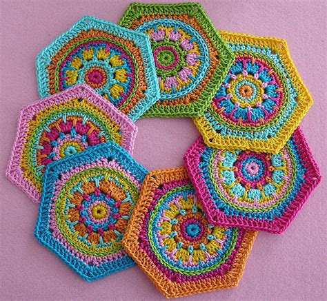 hexagon granny square crochet pattern