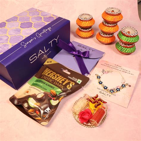 Stellar Evil Eye Rakhi Gift Box For Sister | Salty – Salty Accessories