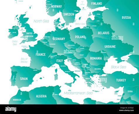 Labeled Map of Europe 的图像结果