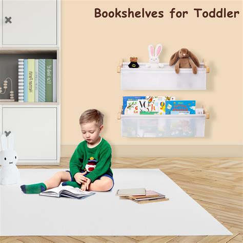 Snapklik.com : Volnamal Kids Bookshelf For Room, Wall Mounted Floating ...