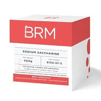 BRM Chemicals Sodium Saccharine - 500 G For Soap Making, Shampoo ...