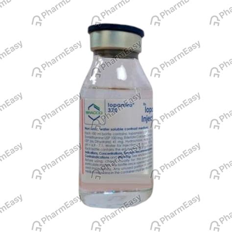 Buy Iopamiro 370 MG Injection (100) Online & Save Up to 24% at PharmEasy