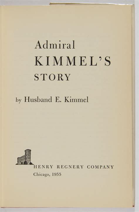 Lot - HUSBAND E. KIMMEL