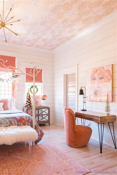 A Little Christmas Decor in Addison’s Coral Girl’s Bedroom with Shaw ...