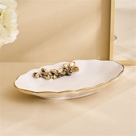Buy Stellar Celestial Orla Porcelain Floral Decorative Platter from ...