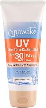 Spawake Sunscreen UV Skin-Tone Radiant Gel | SPF 30 PA+++ | Tinted ...