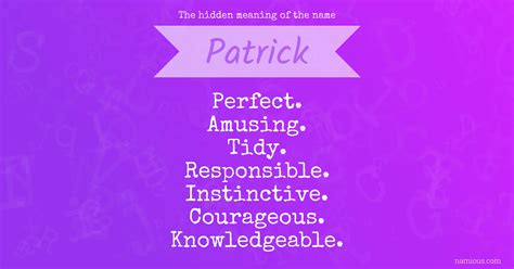 What Is The Biblical Meaning Of The Name Patrick at Lori Francois blog