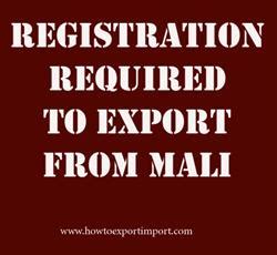 Registration required to export from Mali