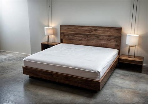 DIY Floating Bed Frame Build Plan- Queen Size Floating Bed- Minimalist ...