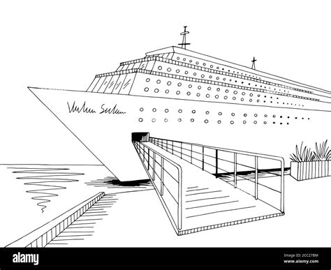 Cruise Ship Drawing Easy at Bertha Arrington blog