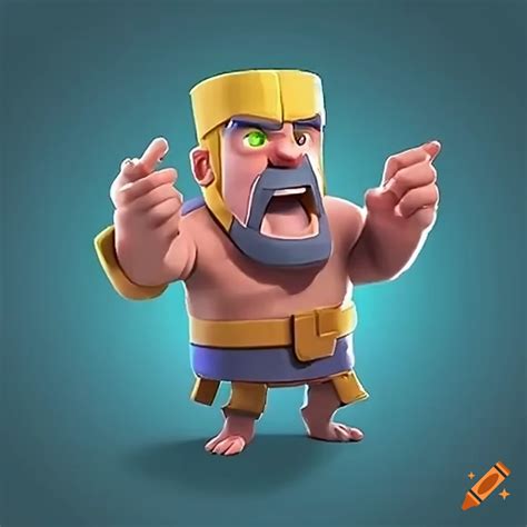 Clash royale characters engaged in battle on Craiyon