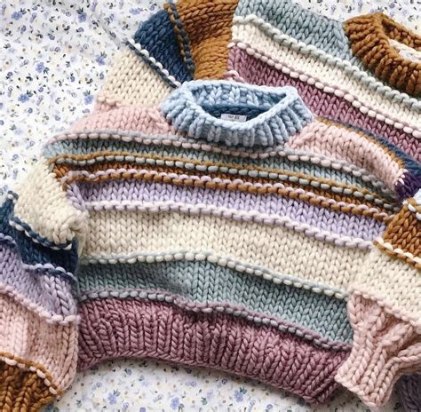 Colorful Striped Sweaters: Knitting Inspiration