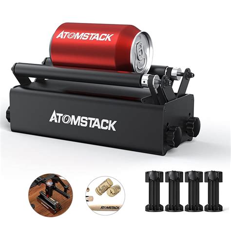 Buy ATOMSTACK R3 Roller, Aluminum Y-axis Rotary Roller Engraving Module ...