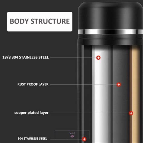 Smart Vacuum Flask Stainless Steel Water Bottle - Led Temperature Disp ...
