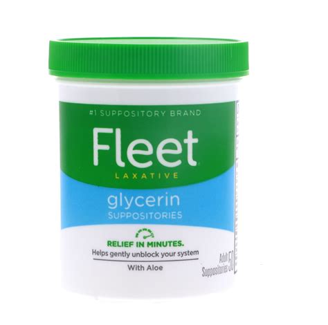 Fleet Laxative Glycerin Suppositories for Adult Constipation, 50 Count - Walmart.com