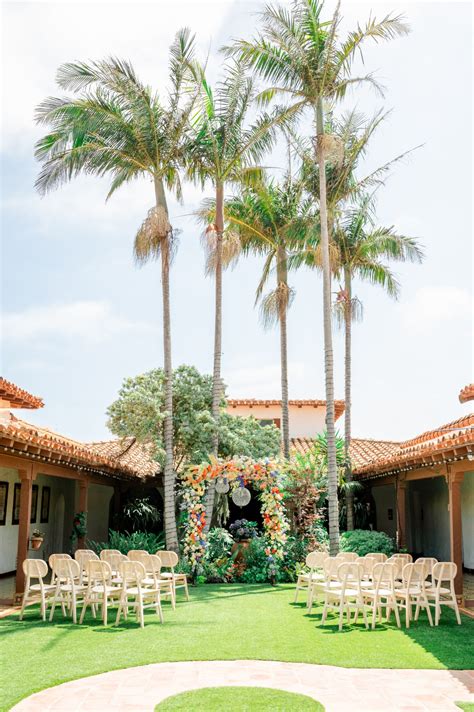 A Spanish Revival wedding venue, reimagined in Californian hues ...