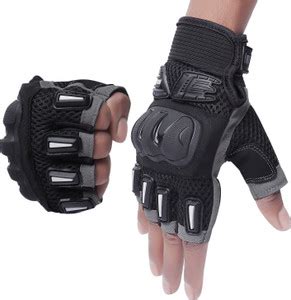 ArrowMax Riding Gloves Professional Rider Motorbike Half Cut Finger ...