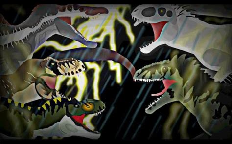 【油管转载】战神棘龙vs北方巨兽龙-噬星基和战神棘-噬星基和战神棘-哔哩哔哩视频