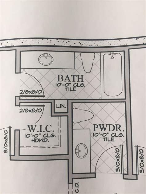 Powder Room Floor Plan