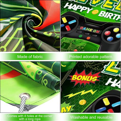Irenare Level 13 Video Game Happy Birthday Backdrop Banner, India | Ubuy