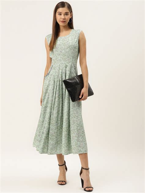 Box pleat dress with side pockets in Powder Blue – Mabish Store