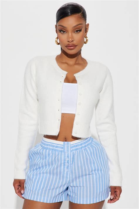 Sweet Sensation Cropped Cardigan - White | Fashion Nova