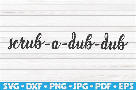 Scrub-a-dub-dub SVG | Bathroom Humor By HQDigitalArt | TheHungryJPEG