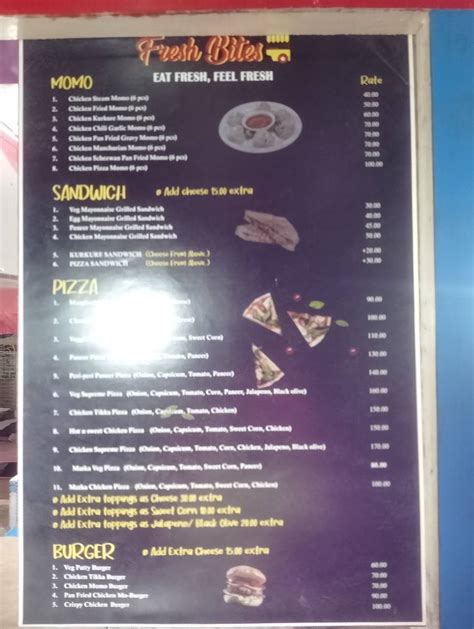 Menu at Fresh Bites, Howrah, 473