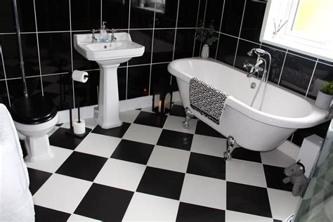 Black And White Checkered Bathroom Floor – Flooring Site