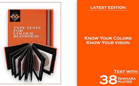 C.V.INSTRUMENTS Ishihara Test Chart Books for Color Deficiency | Test ...