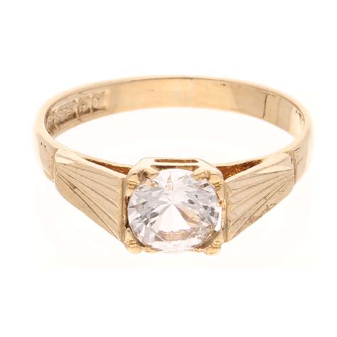 Clearance 9 carat gold solitaire diamond ring Outlet Online