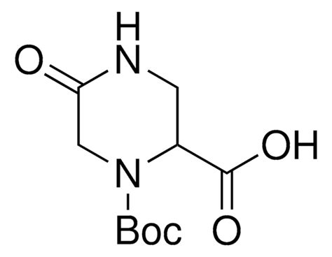 1-Boc-5-oxo-piperazine-2-carboxylic acid 97 1246553-28-5