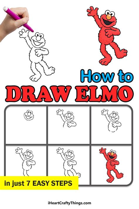 Elmo Drawing Tutorial 的图像结果