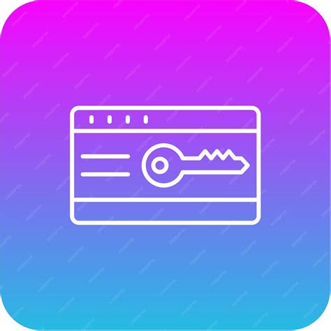 Keycard icon | Premium Vector