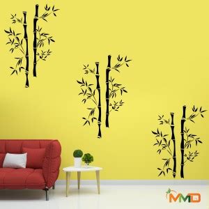 MMD DECORATION "Bamboo Tree" Reusable Wall Stencil "Bamboo Tree ...
