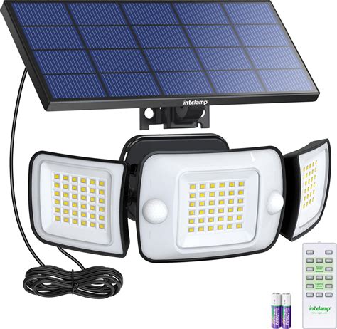 intelamp Solar Outdoor Lights with Remote Control,Solar Motion Sensor ...