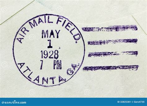 US Air Mail Postmark stock image. Image of field, cancel - 32825381