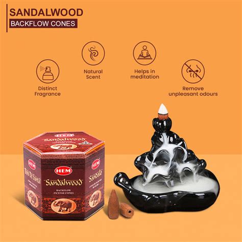Backflow Incense Burner | Backflow Dhoop Cones | HEM Fragrances