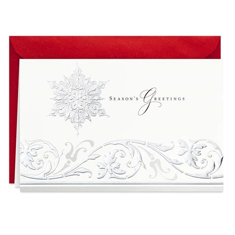 Buy Hallmark Boxed Holiday Cards (Season's Greetings Snowflake, 40 ...