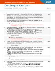 Image result for Word Module 4 Sam Project B