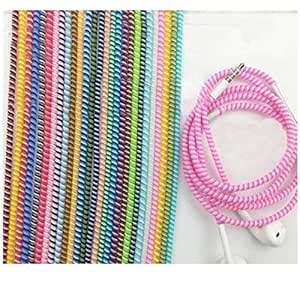 CellDecor Spiral Triple Colours Cord Protectors Winders Charging Cable ...