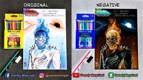 GHOST RIDER (Negative Drawing) by DandyMeyrizal on DeviantArt