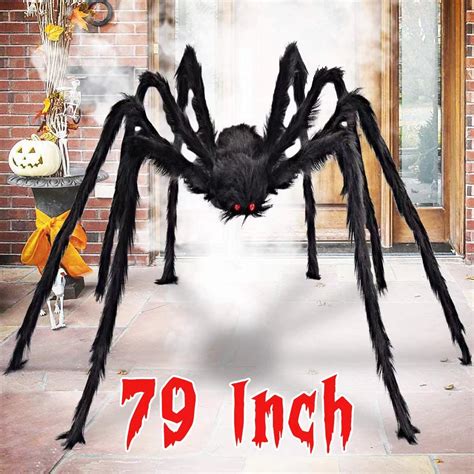 Buy Aiduy Outdoor Halloween Decorations y Giant Spider Fake Large ...