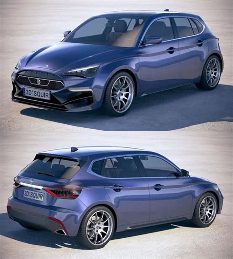 PBR Game 3D Models – Generic Hatchback 2019 – 3DSky Model Free